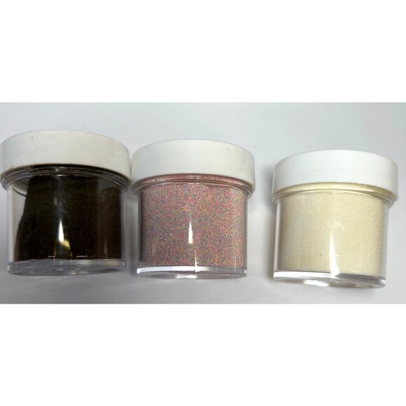 Stampin Emboss Powder Set Gold Glory Confetti Celebration Crystal Clear 3 Jars - Picture 2 of 3